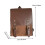 Womens Leather Backpack with Top Handle School Bag for Outdoor Work Sh 2