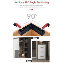 Woodworking Right Angle Clip Photo Frame Punching Fixing Jig Set 90 Quick Positioning Woodworking Installation Tools C