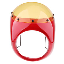 Motorcycle Headlight Fairing Screen Cover for Retro Cafe Racer Red