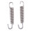 2Pcs 65mm Motorcycle Stainless Steel Exhaust Pipe Muffler Spring Hook 3