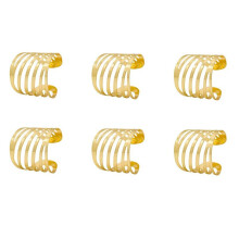 Gouden Servetringen Set van 18, Holle Servetringhouder voor Bruiloft Kerst Familiebijeenkomst Tafeldecoratie