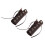 Artificial Leather Motorcycle Grip Covers Vibration Dampening Brown 3