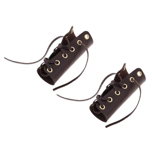 Artificial Leather Motorcycle Grip Covers Vibration Dampening Brown 2