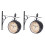 2X European-Style Double-Sided Wall Clock  Classic Clocks Monochrome 1