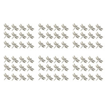 72 Pcs Dragonfly Napkin Rings, Zinc Alloy Napkin Buckle Silver Napkin Ring for Hotel Wedding Holiday Table