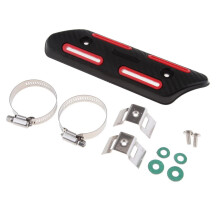 Motorcycle Exhaust Link Pipe Heat Shield Link Tube Protector Cover Red