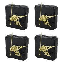 4X DIY Uhr Metall Textur Kreative Wanduhr Retro Wanduhr Bewegung Zubehoer