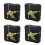 4X DIY Clock Metal Texture  Wall Clock Retro Wall Clock Movement Accessories 1