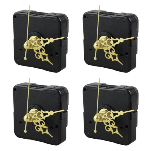 4X DIY Clock Metal Texture  Wall Clock Retro Wall Clock Movement Accessories
