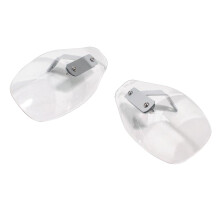 1 Pair Motorcycle Plastic Hand Guard Cold Wind Deflector Shield Transp