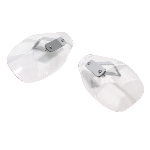 1 Pair Motorcycle Plastic Hand Guard Cold Wind Deflector Shield Transp
