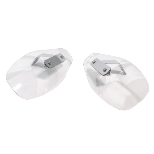 1 Pair Motorcycle Plastic Hand Guard Cold Wind Deflector Shield Transp 1