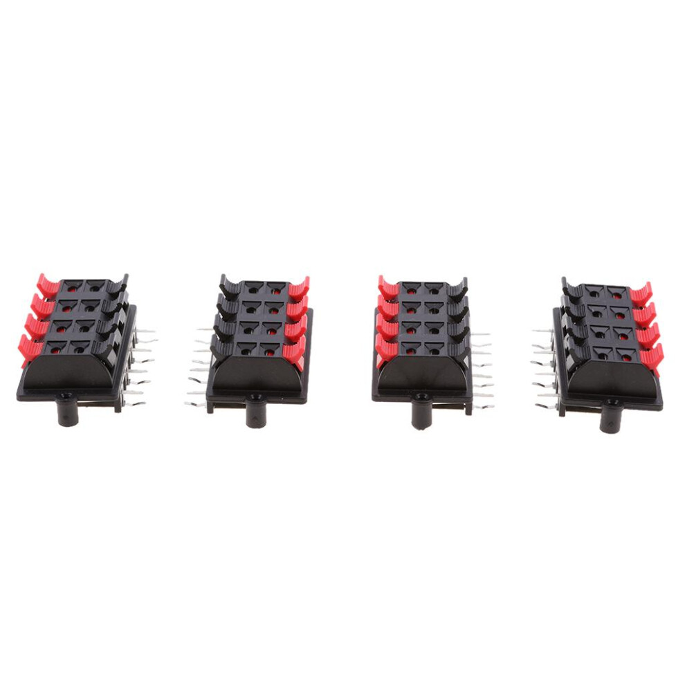 Push-Type Speaker Terminals/ 4 Pin Speaker Terminal Connector 8 Way 2 6902696603524