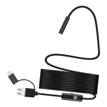 Endoscope 7mm Flexible Cable Borescope for Android Smartphone PC 1m