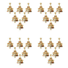 24Stücke Weihnachts Serviette Knopf Serviettenring Serviettenring Stoff Ring Diamant Weihnachts Serviettenringe