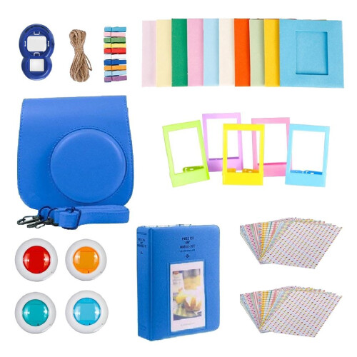 For Fujifilm Instax Mini 9 Camera PU Case Filter+Close up Lens Gift Se 1