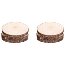 6 Pièces de 10 à 12 Pouces de Grandes Tranches de Bois pour Centres de Table, Ronds en Bois pour Centre de Table de Mariage, Projets de Bricolage,