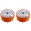2pcs 7cm Waterproof Kitchen Bathroom Shower Clock Suction Cup Sucker Wall Orange 1