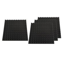 4Pcs Acoustic Soundproofing Foam Tiles Sound Absorption Fireproof Pad