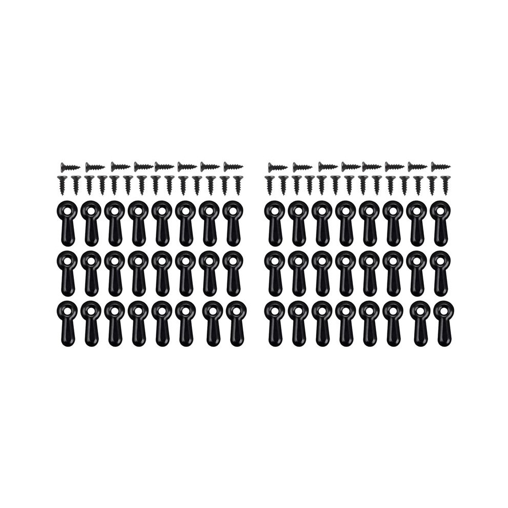 600 Picture Turn Button Fasteners Photo Frame Hardware And 600 Screws For Hanging, Drawing, Black 6033767504089