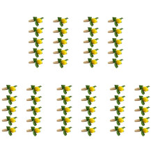 50 ST Handgjorda Servettringar Gul Faux Citron med Vine Servettring för Bröllop, Middag, Bankett, Serviett