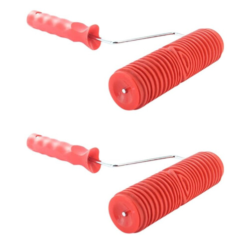 2X Rolo de Pintura de 7 Polegadas DIY Ferramenta de DecoraçãO de Parede 7 Polegadas para Design de GrãO de Madeira Texturizado