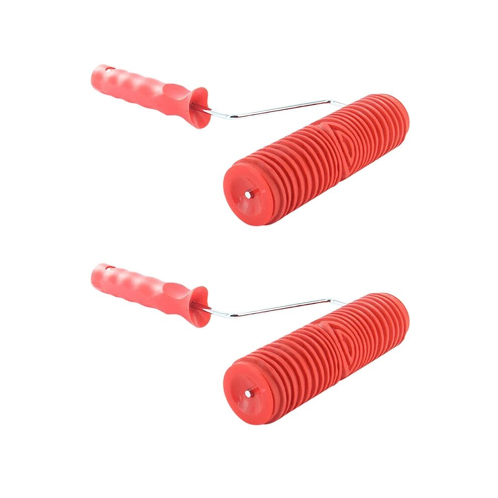 2Pcs 7 Inches Paint Roller Diy Wall Decoration Tool 7 Inches For Textured Wood-Grain Design 6031002574859