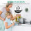 2X Digital Shower Clock Waterproof, Bathroom Timer Clock, Digital Kitchen Wall Clock, LCD Display, 12/24 Hour Format 3
