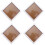 4X Moldura Quadrada Grossa de Madeira de Pinho Moldura de Parede (Branca, 6 Polegadas) 1