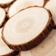 30Pcs/Lot Pine Wooden Chips Cut Pieces Wood Log Sheet Rustic Wedding Decor Party Centerpieces Vintage Country Style