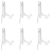 6X Transparent 7 Inch Display Easel Stand Plate Bowl Picture Frame Photo Pedestal Holder