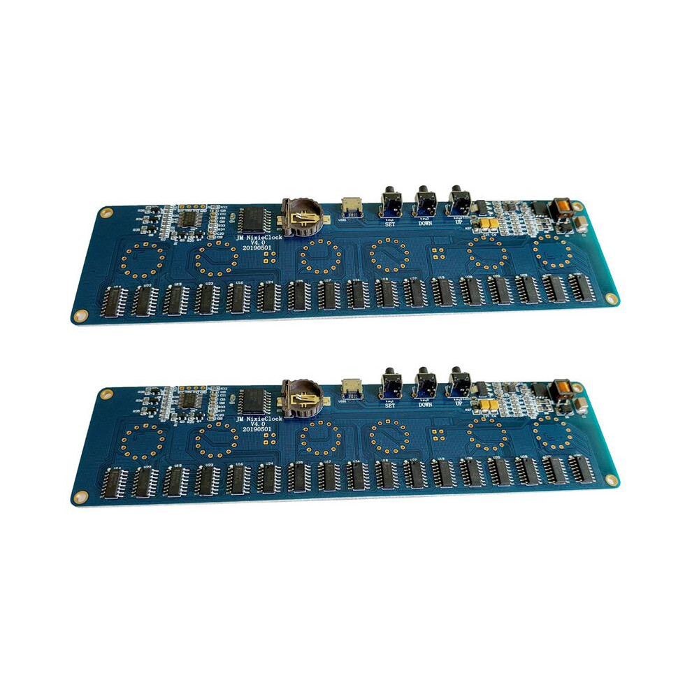 2X Diy In14 In4 Nixie Tube Clock Digital Led Clock Gift Circuit Board Kit Pcba No Tubes Light 6031047192995