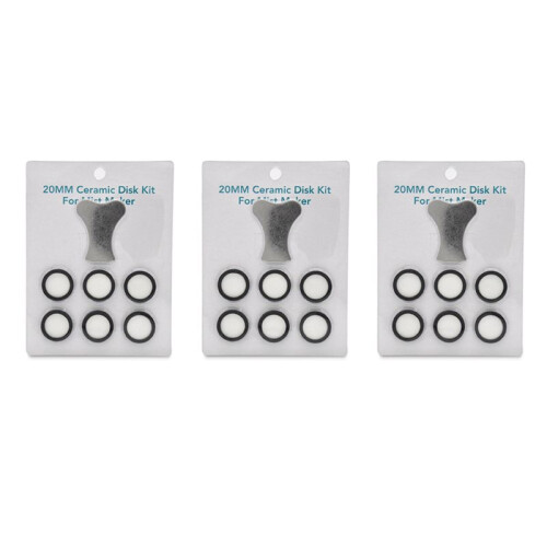 21Pcs Mist Maker Maintenance Kit, Ceramic Disk Ceramic Disk Key Replacement Parts Kits for Fog Machine