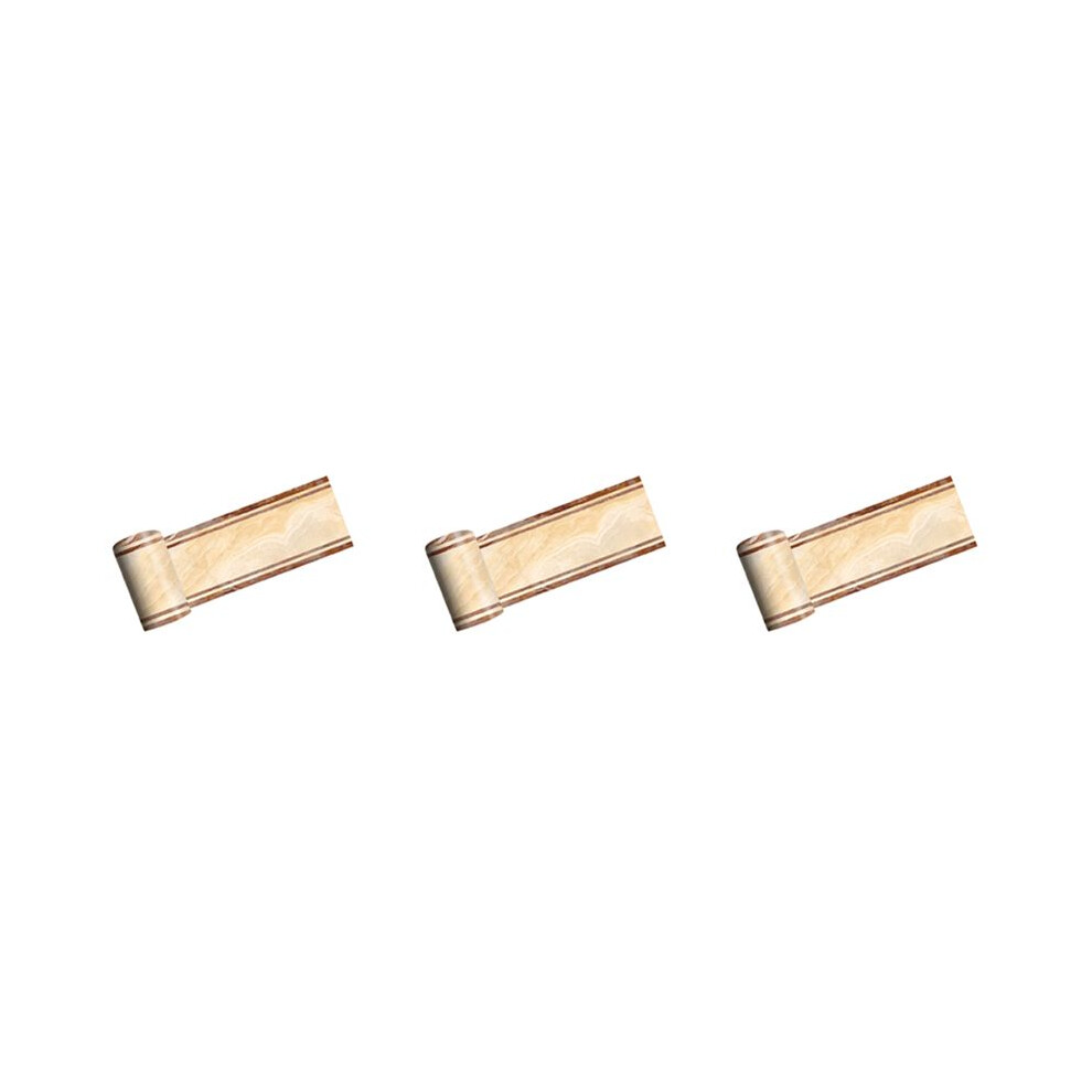 3 Pcs 2M Self-Adhesive Side Tile Sticker Marble Bathroom Kitchen Restaurant Wall Stair Floor Border Wall Sticker 6033875173757