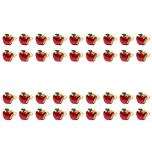 Servettringar Set Om 36, Röda äpple Servettringar för Bröllop, Middag, Bankett, Servett Till Jul, Födelsedag