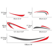 4X Wohnmobil Wohnmobil Universal Body Sticker DIY Streifen Bild Aufkleber Aufkleber Dekoration für Wohnwagen Anhänger