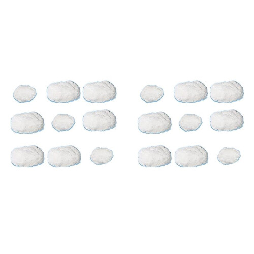 18PCS Clouds Decorations for Ceiling, Cotton Simulation Hanging Cloud Decoration, 3D Artificial Clouds Props