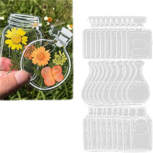60x Dried Flower Bookmark Bottle,Transparent Dried Flower Bookmarks,DIY Dried Flower Bookmark,B