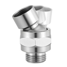 Adjustable Solid Copper Shower Head Swivel Adapter, Universal Leak Brass Connector