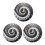 3X Elegant Piano Key Clock Music Notes Wave Round Modern Wall Clock Without Battery Black + White Acrylic 1