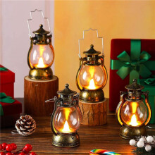 24 Pcs  Lanterne Décorative avec Bougie LED Lanterne Vintage Lanternes à Bougie Suspendues Lanterne à Piles Cuivre