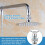 Adjustable Solid Copper Shower Head Swivel Adapter, Universal Leak Brass Connector 2