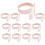 24Pcs Rose Gold Metal Table Decor Napkin Ring Holder Spring for Wedding Setting, Easter Dinner, Valentine'S Day 3
