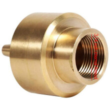 6X Fountain Nozzle Heads,Brass Column Multi Direction Jet Pond Fountain Water Spray Sprinkler Garden(3/4 Inch)