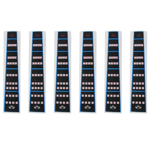 6X Violin Finger Guide /Fingerboard Sticker Fret Guide Label Finger Chart for Size 4/4