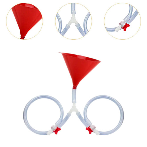 Beer Funnel with Valve Sturdy Leakproof for Beer Drinking Games Spring 2