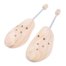 1 Pair Coil Spring Shoe Shapers Stretcher Cedar Wood Shoe Tree Unisex