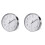 2X Premium Silver Wall Clock, Wall Decoration, Modern Silent Wall Clock for Home Office Kitchen (25cm, Silver) 1