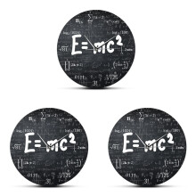 3X Teoria da Relatividade MatemáTica FóRmula RelóGio de Parede Cientista FíSica Professor Presente Escola DecoraçãO de Sala de Aula