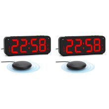 2X Loud Alarm Clock for Heavy Sleepers Adults,Dual Alarm Clock with Bed Shaker,for Bedrooms,6.5In Display with Dimmer